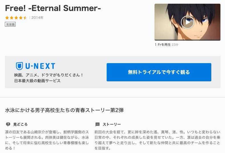 Free Eternal Summer ２期 のアニメ動画を全話無料視聴できる