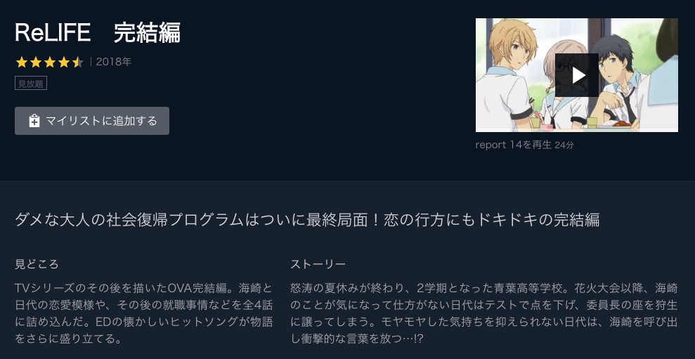 Relife完結編のアニメ動画を全話無料視聴できるサイトまとめ 午後のアニch アニメの動画情報や考察まとめ