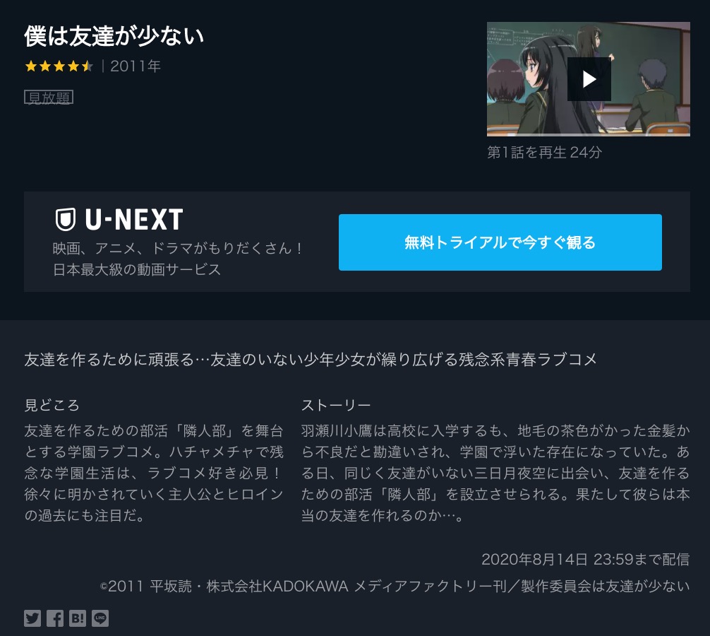 僕は友達が少ない 1期 のアニメ動画を全話無料視聴できるサイトまとめ 午後のアニch アニメの動画情報や考察まとめ