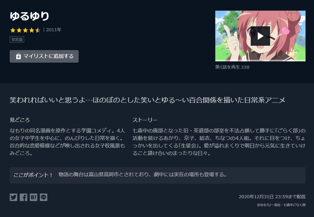 ゆるゆり 1期 のアニメ動画を全話無料視聴できるサイトまとめ 午後のアニch アニメの動画情報や考察まとめ