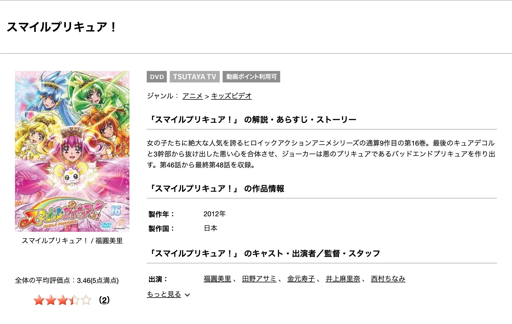 スマイルプリキュア のアニメ動画を全話無料視聴できるサイトまとめ 午後のアニch アニメの動画情報や考察まとめ